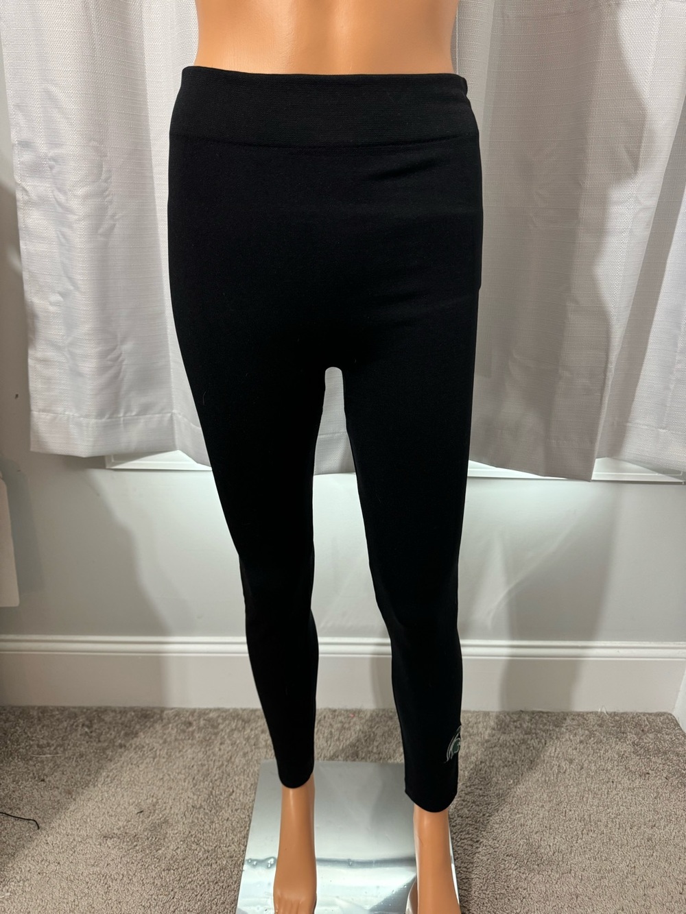 Cool Zoozatz size S M black fleece lined Michigan State Spartans leggings new